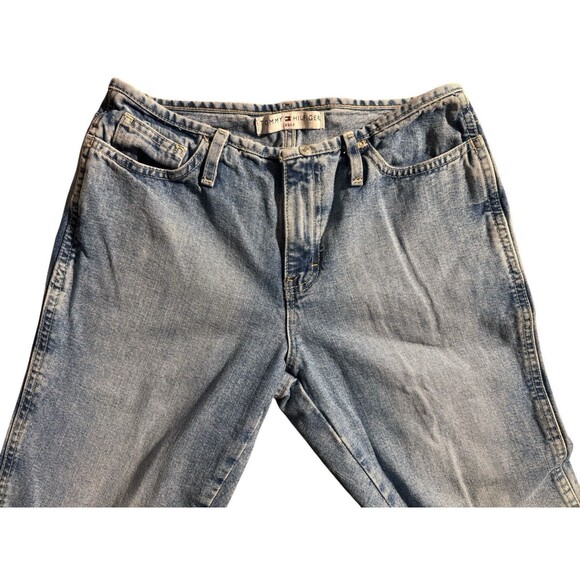 Vintage Tommy Hilfiger Jeans Flare Leg Slip Ankle Womens Size 4 27x30.5 Y2K 90s - Picture 12 of 13